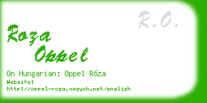 roza oppel business card